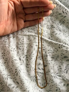 Gold Tone stainless steel waterproof Snake Chain Necklace - Women Accessories